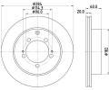 Brzdov kotou HELLA PAGID ‐ HPG 8DD 355 111-491