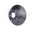 HELLA PAGID Brzdový kotouč - 260 mm HPG 8DD 355 112-011, 8DD 355 112-011