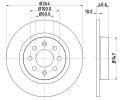 HELLA PAGID Brzdov kotou PRO - 264 mm ‐ HPG 8DD 355 112-621