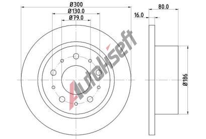 HELLA PAGID Brzdov� kotou� - 300 mm HPG 8DD 355 113-731, 8DD 355 113-731