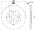 Brzdov kotou HELLA PAGID ‐ HPG 8DD 355 113-741