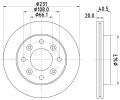 Brzdov kotou HELLA PAGID ‐ HPG 8DD 355 113-801