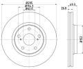Brzdov kotou HELLA PAGID ‐ HPG 8DD 355 114-281