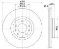 Brzdov kotou HELLA PAGID ‐ HPG 8DD 355 114-491