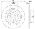 HELLA PAGID Brzdov kotou - 314 mm HPG 8DD 355 114-501, 8DD 355 114-501