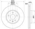 Brzdov kotou HELLA PAGID ‐ HPG 8DD 355 116-351