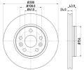 Brzdový kotouč HELLA PAGID ‐ HPG 8DD 355 116-451 Brzdový kotouč HELLA PAGID ‐ HPG 8DD 355 116-451