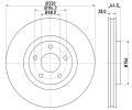 HELLA PAGID Brzdov kotou - 320 mm ‐ HPG 8DD 355 116-761