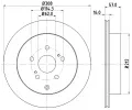HELLA PAGID Brzdov kotou - 308 mm HPG 8DD 355 116-781, 8DD 355 116-781