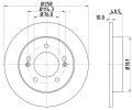 Brzdov kotou HELLA PAGID ‐ HPG 8DD 355 117-011