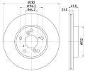HELLA PAGID Brzdov kotou PRO - 282 mm ‐ HPG 8DD 355 117-081