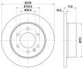 Brzdový kotouč HELLA PAGID ‐ HPG 8DD 355 117-641 Brzdový kotouč HELLA PAGID ‐ HPG 8DD 355 117-641