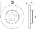 HELLA PAGID Brzdov kotou PRO - 345 mm ‐ HPG 8DD 355 117-761