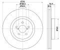 Brzdov kotou HELLA PAGID ‐ HPG 8DD 355 117-921