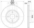 HELLA PAGID Brzdov kotou PRO - 278 mm ‐ HPG 8DD 355 118-181