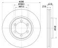 HELLA PAGID Brzdov kotou PRO - 280 mm HPG 8DD 355 118-681, 8DD 355 118-681