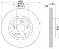 Brzdov kotou HELLA PAGID ‐ HPG 8DD 355 118-701