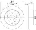 HELLA PAGID Brzdov kotou PRO - 281 mm ‐ HPG 8DD 355 118-881