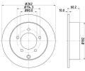 HELLA PAGID Brzdov� kotou� PRO - 262 mm&nbsp;&dash;&nbsp;HPG 8DD 355 119-181