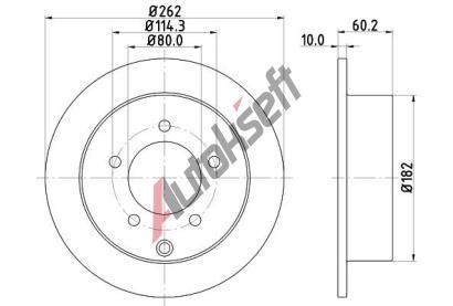 HELLA PAGID Brzdov� kotou� PRO - 262 mm HPG 8DD 355 119-181, 8DD 355 119-181
