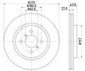 HELLA PAGID Brzdov kotou PRO - 272 mm HPG 8DD 355 119-471, 8DD 355 119-471