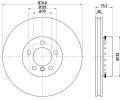 Brzdov kotou HELLA PAGID ‐ HPG 8DD 355 120-811