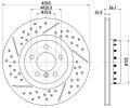 Brzdov kotou HELLA PAGID ‐ HPG 8DD 355 120-841