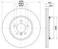 HELLA PAGID Brzdov kotou PRO High Carbon - 338 mm HPG 8DD 355 120-861, 8DD 355 120-861