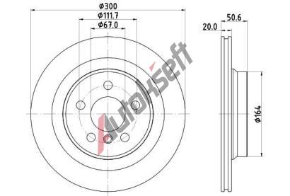 HELLA PAGID Brzdov� kotou� PRO - 300 mm HPG 8DD 355 122-631, 8DD 355 122-631