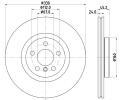 HELLA PAGID Brzdov kotou PRO - 330 mm HPG 8DD 355 122-641, 8DD 355 122-641