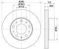 Brzdov kotou HELLA PAGID ‐ HPG 8DD 355 122-691