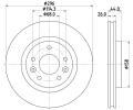 HELLA PAGID Brzdov kotou PRO - 296 mm HPG 8DD 355 122-791, 8DD 355 122-791