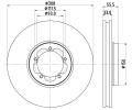 HELLA PAGID Brzdov kotou PRO - 308 mm HPG 8DD 355 123-131, 8DD 355 123-131