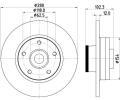 HELLA PAGID Brzdov kotou PRO - 280 mm HPG 8DD 355 123-251, 8DD 355 123-251