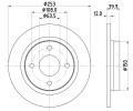 Brzdov kotou HELLA PAGID ‐ HPG 8DD 355 126-611