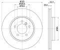 HELLA PAGID Brzdov kotou PRO High Carbon - 325 mm ‐ HPG 8DD 355 127-601