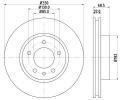 HELLA PAGID Brzdov kotou PRO High Carbon - 330 mm ‐ HPG 8DD 355 128-041