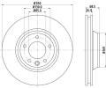 Brzdov kotou HELLA PAGID ‐ HPG 8DD 355 128-071
