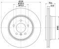 HELLA PAGID Brzdov� kotou� PRO High Carbon - 320 mm&nbsp;&dash;&nbsp;HPG 8DD 355 128-491
