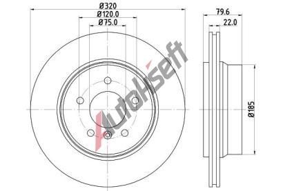 HELLA PAGID Brzdový kotouč PRO High Carbon - 320 mm HPG 8DD 355 128-491, 8DD 355 128-491 HELLA PAGID Brzdový kotouč PRO High Carbon - 320 mm HPG 8DD 355 128-491, 8DD 355 128-491