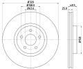 HELLA PAGID Brzdov kotou PRO High Carbon - 320 mm HPG 8DD 355 128-541, 8DD 355 128-541