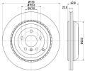 Brzdov kotou HELLA PAGID ‐ HPG 8DD 355 128-611