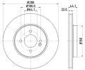 HELLA PAGID Brzdov kotou PRO High Carbon - 280 mm ‐ HPG 8DD 355 128-681