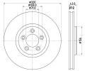 HELLA PAGID Brzdov kotou PRO High Carbon - 320 mm HPG 8DD 355 128-691, 8DD 355 128-691