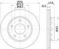 Brzdov kotou HELLA PAGID ‐ HPG 8DD 355 128-901