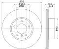 HELLA PAGID Brzdov kotou PRO High Carbon - 312 mm ‐ HPG 8DD 355 128-921
