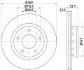 Brzdov kotou HELLA PAGID ‐ HPG 8DD 355 128-951