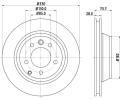 Brzdový kotouč HELLA PAGID ‐ HPG 8DD 355 129-761 Brzdový kotouč HELLA PAGID ‐ HPG 8DD 355 129-761
