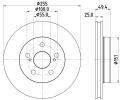 Brzdov kotou HELLA PAGID ‐ HPG 8DD 355 131-911