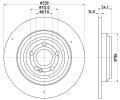 Brzdov kotou HELLA PAGID ‐ HPG 8DD 355 132-311